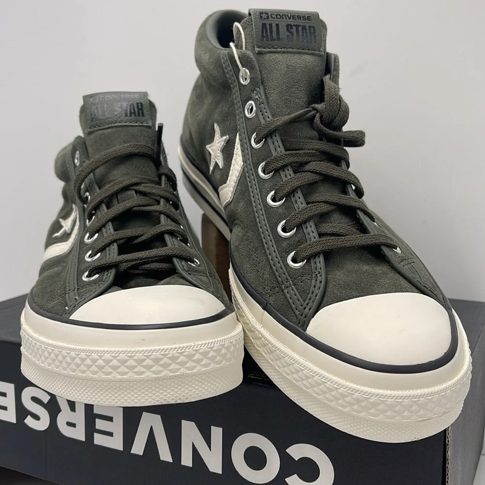 Converse Men's Black High-Top Sneakers A09463C
STAR PLAYER 76 MID CAVE GREEN - Picture 5 of 16